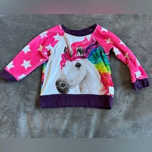 Twinkie Tush Unicorn Cozy Pullover Sweater, 2T
